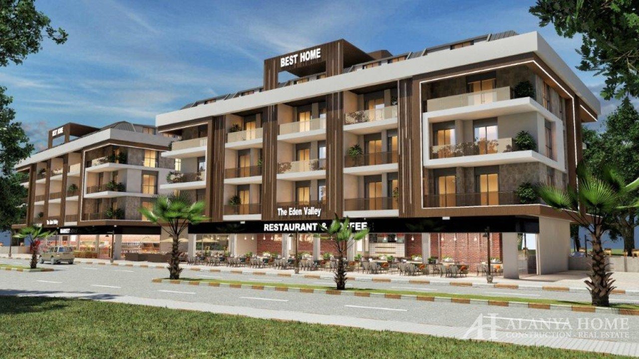 Eden Valley Оба Аланья Анталия Турция покупка продажа меблированная двухкомнатная квартира в новом п